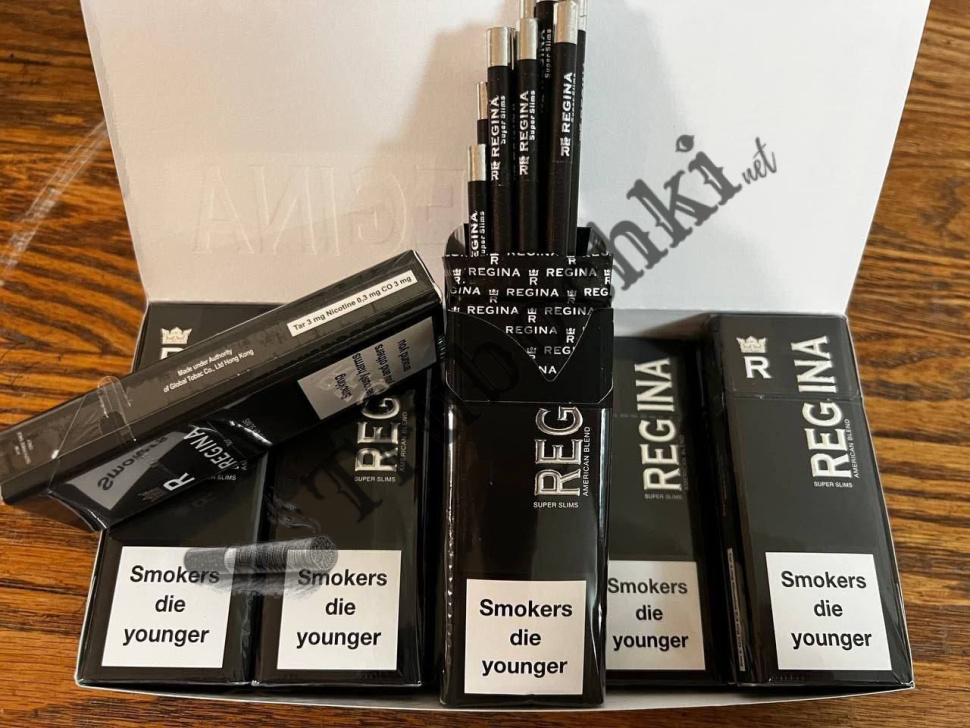 СИГАРЕТЫ REGINA SUPERSLIMS BLACK оптом