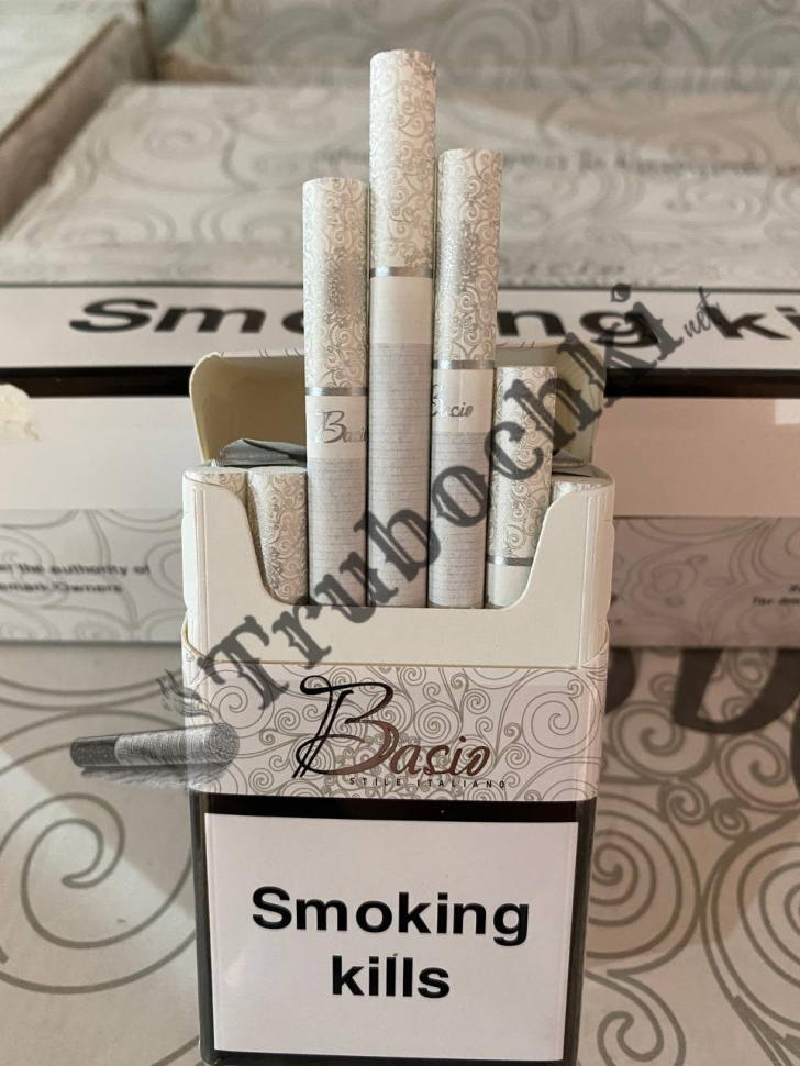 СИГАРЕТЫ BACIO KING SIZE WHITE оптом