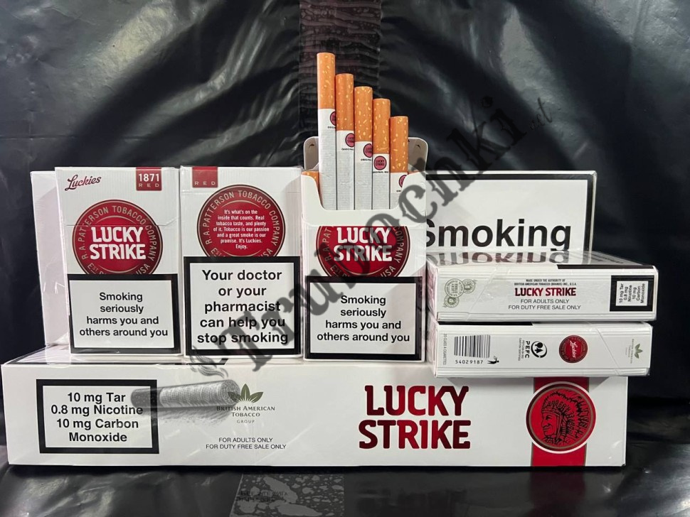 Сигареты Lucky Strike (ЛАКИ СТРАЙК картон круг) оптом