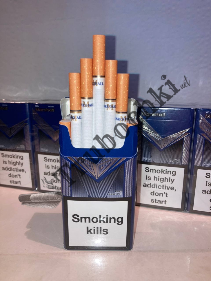 СИГАРЕТЫ MARSHAL BLUE KING SIZE 100MM (МАРШАЛ СИНИЙ) оптом