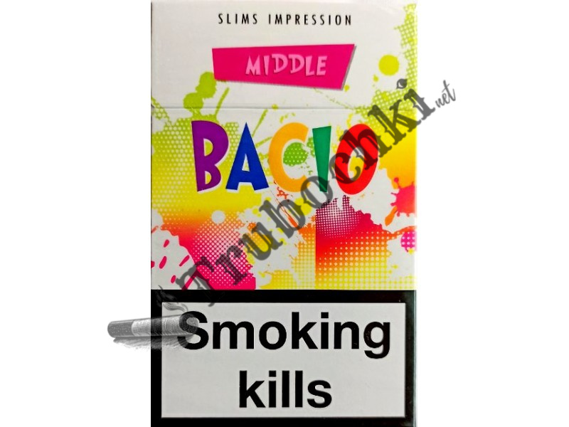 СИГАРЕТЫ BACIO MIDDLE SUPER SLIMS оптом