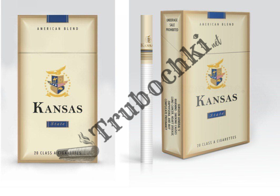 СИГАРЕТЫ KANSAS KING SIZE BLUE (КАНЗАС СИНИЙ) оптом