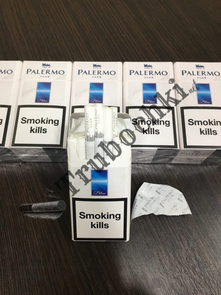 СИГАРЕТЫ PALERMO BLUE KING SIZE TURBO (ПАЛЕРМО СИНИЙ) оптом