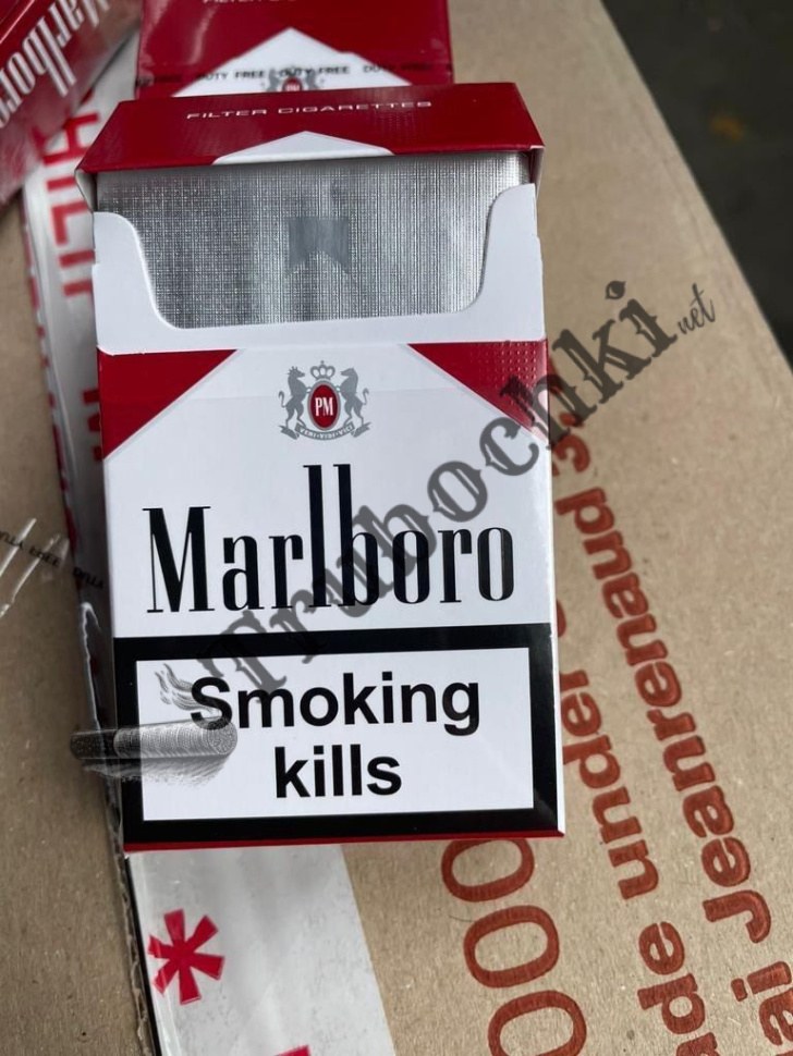 СИГАРЕТЫ MARLBORO RED (целлофан) МАЛЬБОРО КРАСНЫЙ оптом